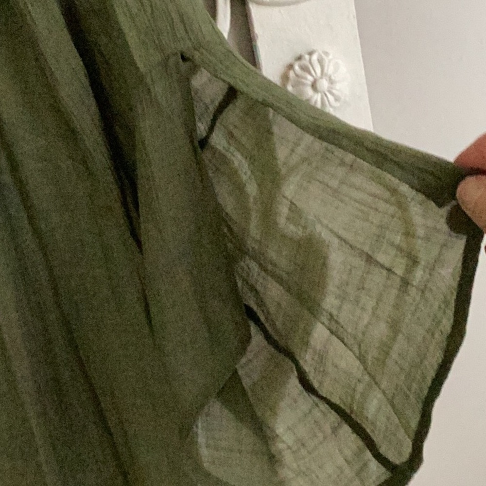 NWOT casual boho style 3/4 sleeve, flowey lined dress (Z25) - Picture 3 of 4